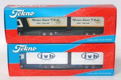 Lot 2737 - A Tekno 1/50 scale road train road haulage...