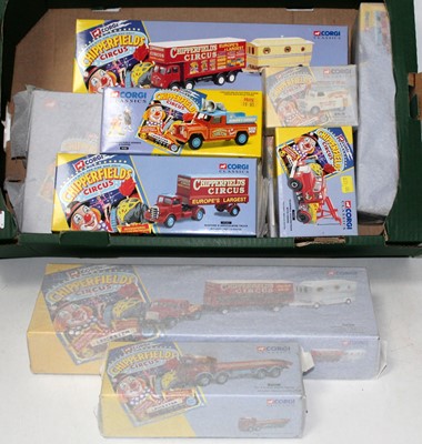 Lot 2740 - Ten various boxed Corgi Chipperfields Circus...