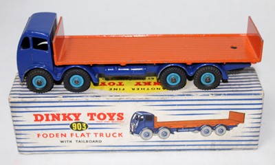 Lot 2055 - A Dinky Toys No. 903 Foden flat truck with...