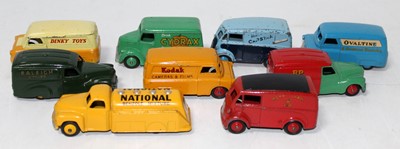 Lot 2077 - Nine various loose Dinky Toy playworn...