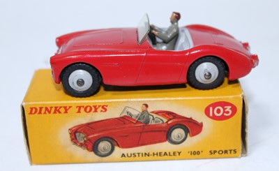 Lot 2079 - A Dinky Toys No. 103 Austin Healey 100 sports...