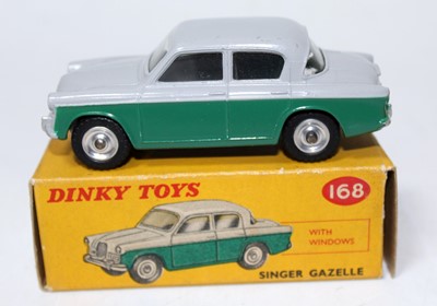 Lot 2083 - A Dinky Toys No. 168 Singer Gazelle comprising...