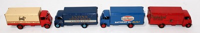 Lot 2087 - Four various loose Dinky Toy playworn guy vans,...