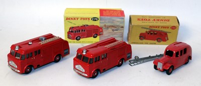 Lot 2089 - Three various boxed Dinky Toy repainted...