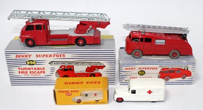 Lot 2092 - A Dinky Toys boxed and loose emergency...