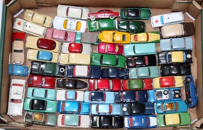 Lot 2102 - 50+ various playworn and repainted Dinky Toy,...