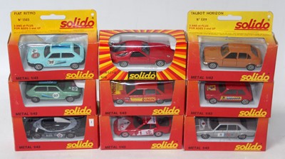 Lot 2777 - Nine various boxed as issued Solido 1/43 scale...