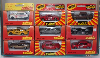 Lot 2779 - Nine various boxed as issued Solido 1/43 scale...