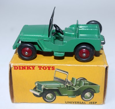 Lot 2119 - A Dinky Toys No. 405 Universal Jeep comprising...