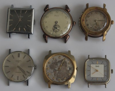 Lot 390 - Six various gents mechanical and automatic...