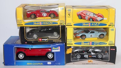 Lot 2801 - A Maisto Revell and Bburago 1/18 and 1/12...