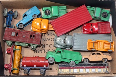 Lot 2148 - A Dublo Dinky Toys and a pre-war vehicle group...