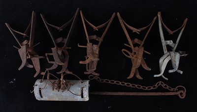 Lot 332 - * A Duffus & Sons patent galvanised mole trap,...