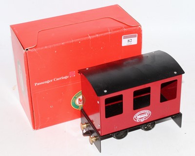 Lot 82 - A Mamod maroon railway carriage only in...