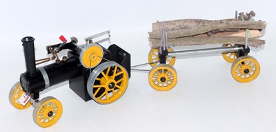 Lot 84 - A Mamod small traction engine with yellow...