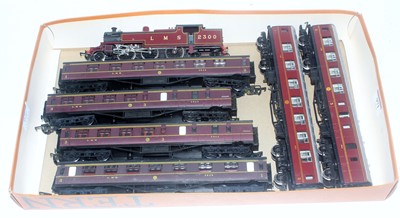 Lot 971 - Tray containing Hornby LMS red 2-6-4 tank...