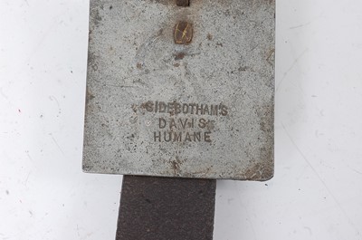 Lot 353 - * A Sidebotham's Davis Humane rabbit trap,...