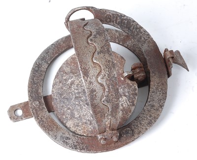 Lot 355 - * An early 20th century pole trap, having 3...