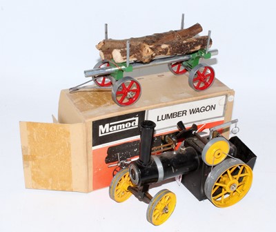 Lot 70 - A Mamod spirit fired traction engine, has been...