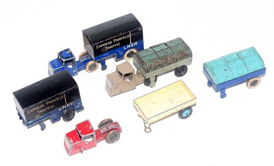 Lot 2160 - A Dinky Toys mechanical horse and trailer...