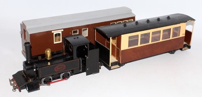 Lot 64 - A narrow gauge 0-4-0 tank engine adapted from...
