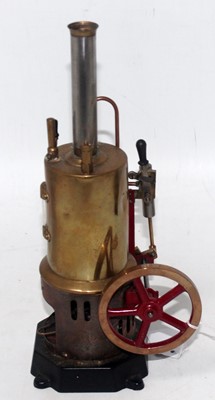 Lot 38 - A Bing stationary vertical steam engine...