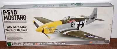 Lot 63 - A Park Zone ready-to-fly model of a P51 D...
