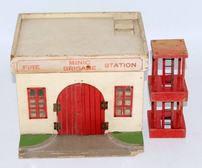 Lot 3238 - A Triang Minic Brigade fire station of wooden...