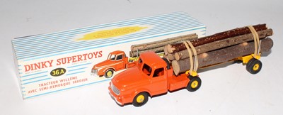 Lot 2169 - A French Dinky Toys No. 36A Willeme tractor...