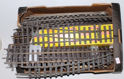 Lot 341 - Large tray of approx 25 lengths LGB track...
