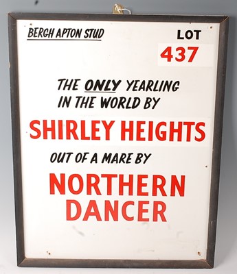 Lot 481 - * An auction advertising board for Bergh Apton...