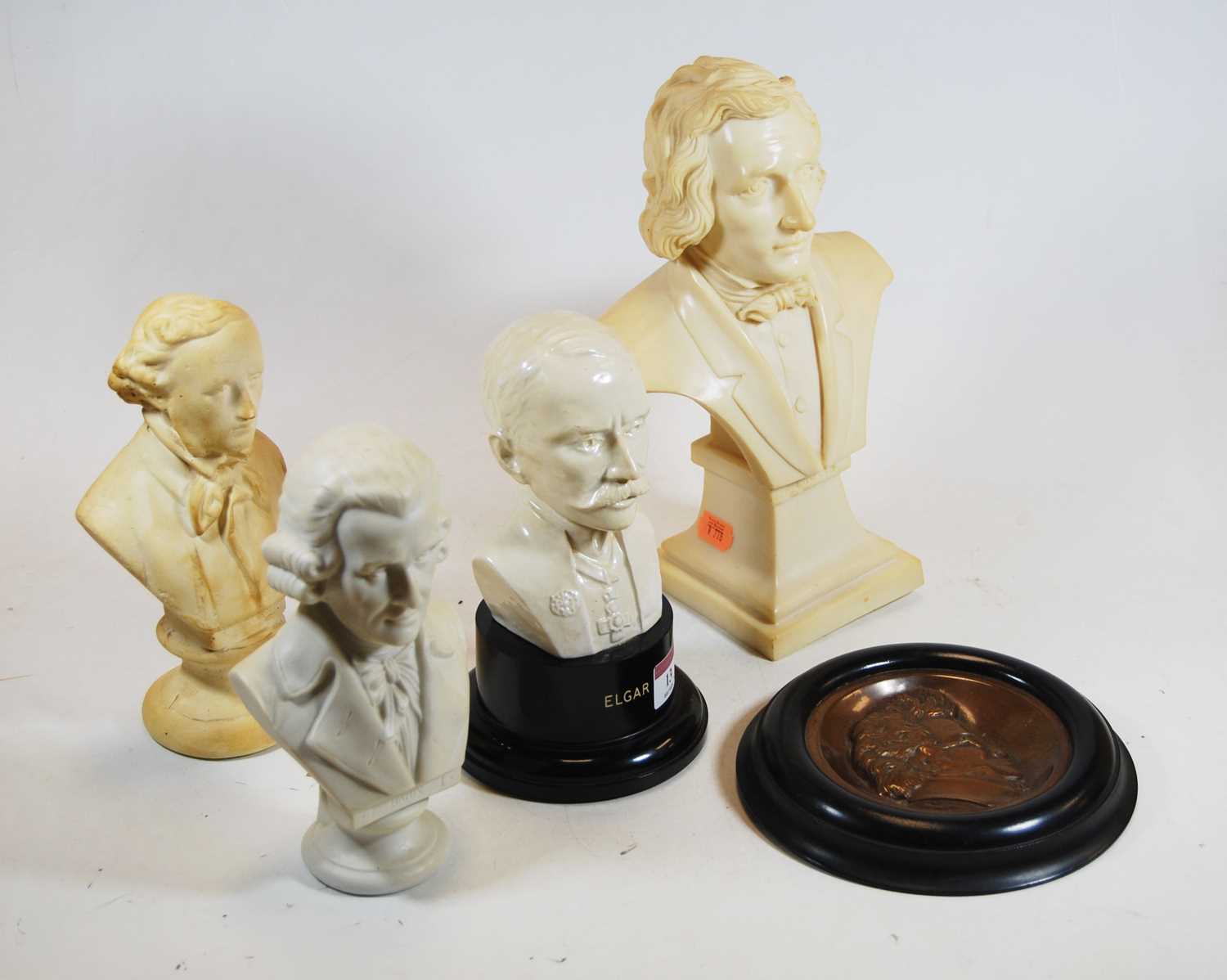 Lot 13 - A Parian bust of Haydn, on a socle base,...