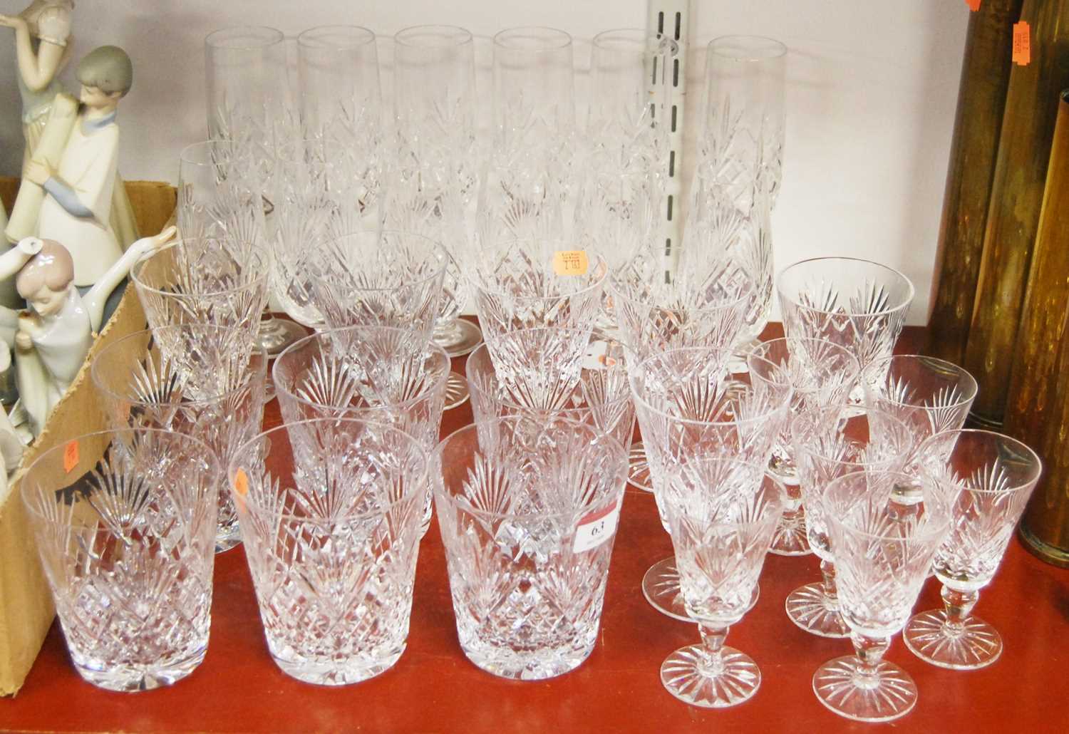 Lot 63 - A collection of drinking glasses, to include...