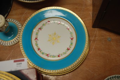 Lot 108 - A 19th century porcelain part dessert service,...