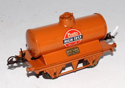 Lot 360 - Hornby 1931-3 orange Pratts "High Test" petrol...