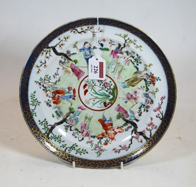 Lot 226 - An early 20th century porcelain cabinet plate,...