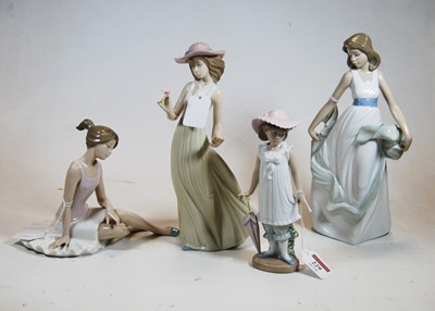 Lot 229 - A Nao Spanish porcelain figure of a ballerina...