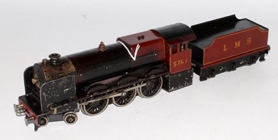 Lot 387 - Bassett Lowke live steam maroon LMS 4-6-0...