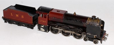 Lot 387 - Bassett Lowke live steam maroon LMS 4-6-0...