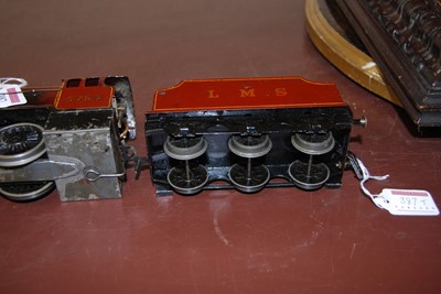 Lot 387 - Bassett Lowke live steam maroon LMS 4-6-0...