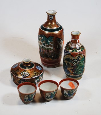 Lot 251 - A Japanese Meiji period vase, having slender...
