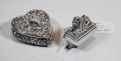Lot 332 - A late Victorian white metal mount in the form...