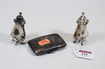 Lot 341 - An Edwardian silver pocket cigarette case...