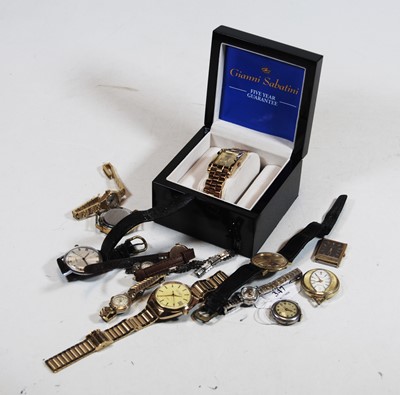 Lot 347 - A gent's Accurist steel backed wristwatch,...
