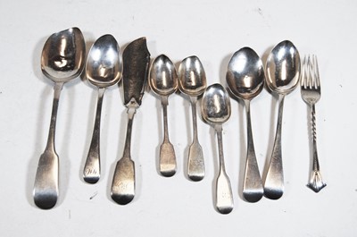 Lot 357 - A Victorian silver serving spoon, in the...
