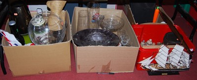 Lot 197 - Four boxes of miscellaneous items to include...