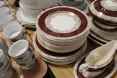 Lot 256 - A Crown Ducal porcelain part dinner service