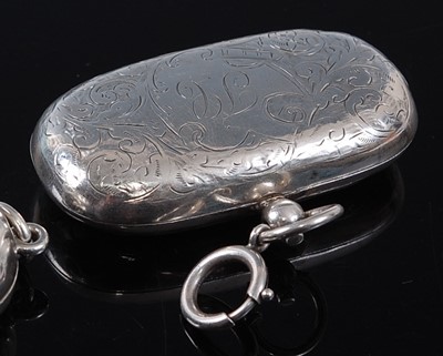 Lot 2109 - A George V silver double sovereign case, of...