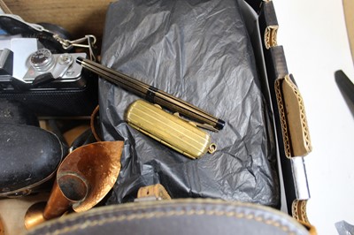 Lot 484 - A Schaeffer pen, together with a brass case, a...