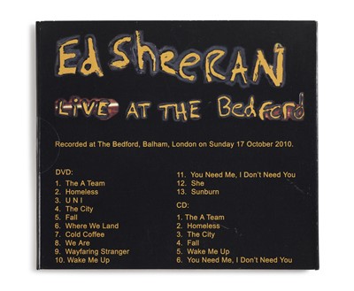 Lot 32 - Signed Ed Sheeran Live at the Bedford CD & DVD...